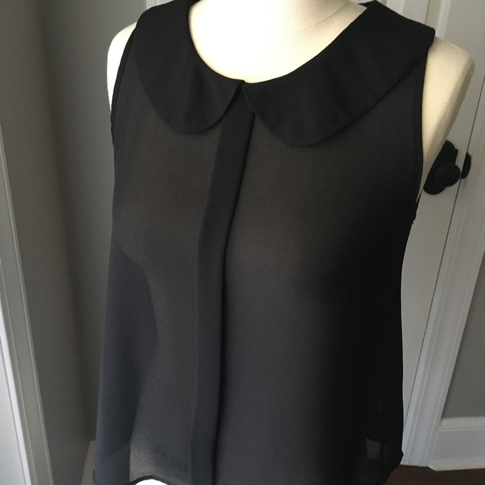 Sheer Black Blouse
